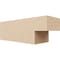 Ekena Millwork 4in. W x 4in. H x 12in. L Chapel Hill Woodgrain TimberThane Rafter Tail, Primed Tan RFTUR04X04X12CHPRCPR - alternate 1